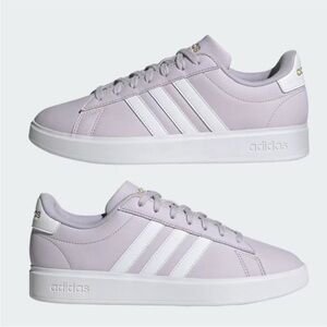 Adidas Women's Grand Court Cloudfoam Lifestyle Comfort Sneakers Lavender Sz 10.5